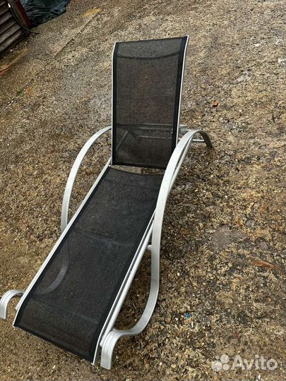 Шезлонг лежак алюминий
