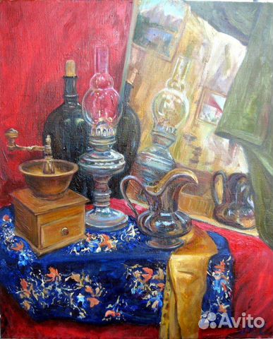 Картина масло холст натюрморт 