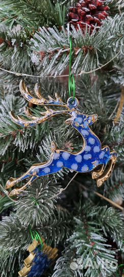 Елочные игрушки ручной работы из эпоксидной смолы