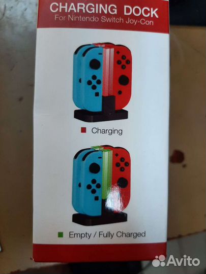 Зарядная станция для 4х контроллеров Nintendo Swit