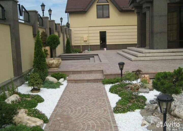 Тротуарная плитка 8 кирпичей