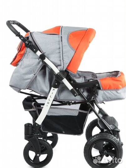 Коляска-трансформер Babyton Pillo OX Grey-Orange