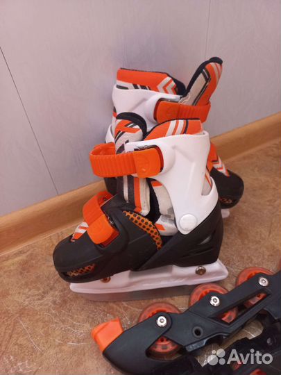 Коньки ролики 3 в 1