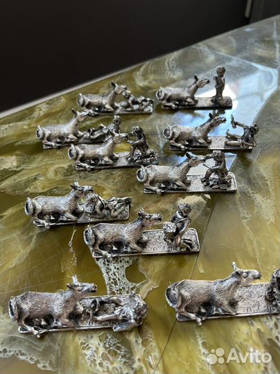 Бронза Серебрение Антикварная