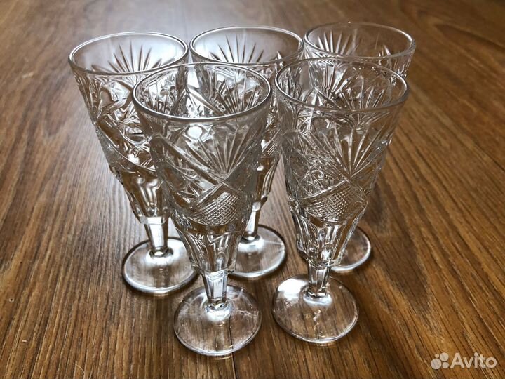 Набор рюмок хрусталь 5 штук