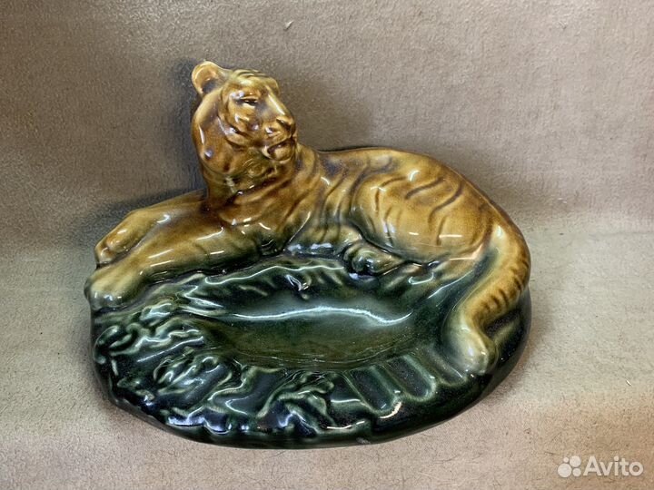 Пепельница, тигр, большая пепельница