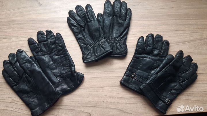 Перчатки мужские зимние натуральная кожа