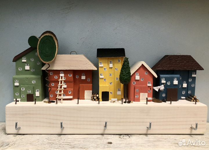 Вешалка,интерьерные домики,ключница