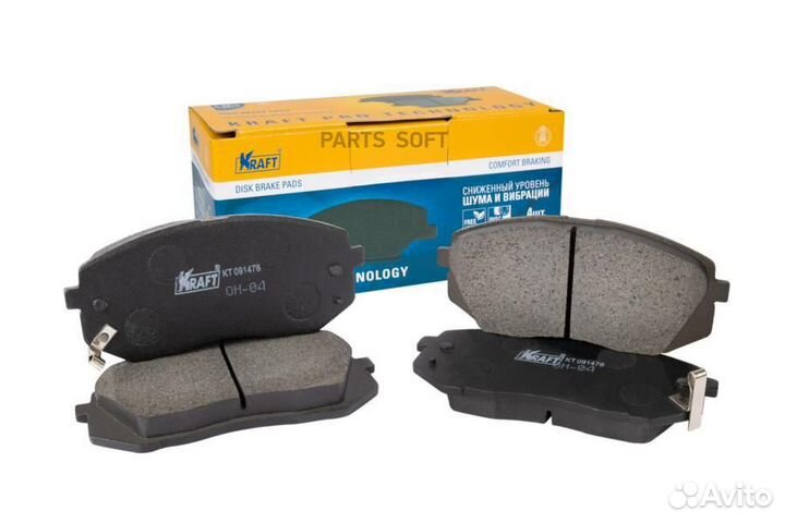 Kraft KT091478 Колодки тормозные hyun/KIA tucson/s