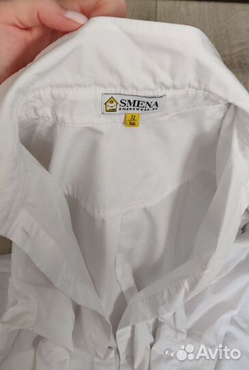 Блузка, школьная рубашка для девочки 146