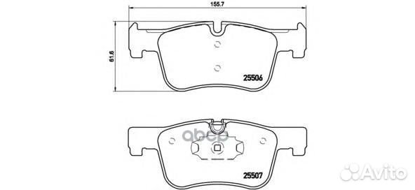 К-т дисков. тормоз. колодок P06070 Brembo