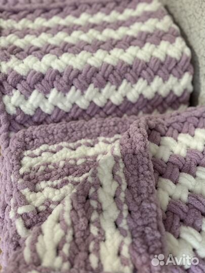 Вязаный плед