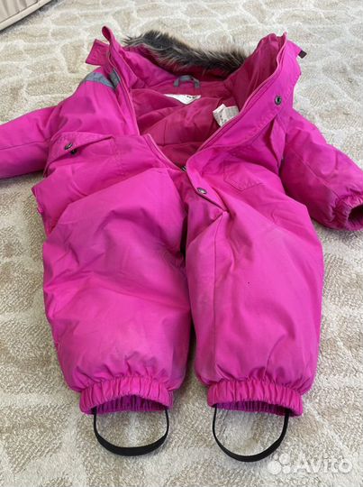 Комбинезон зимний 92+6 Kerry RED, ярко-розовый и р