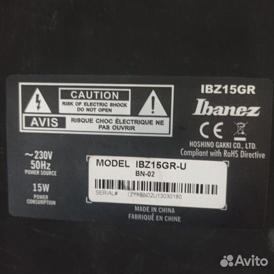 Электро гитара с комбиком ibanez 15gr