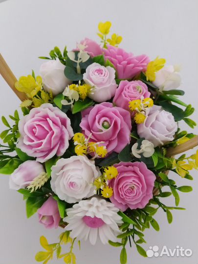 Мыло ручной работы цветы