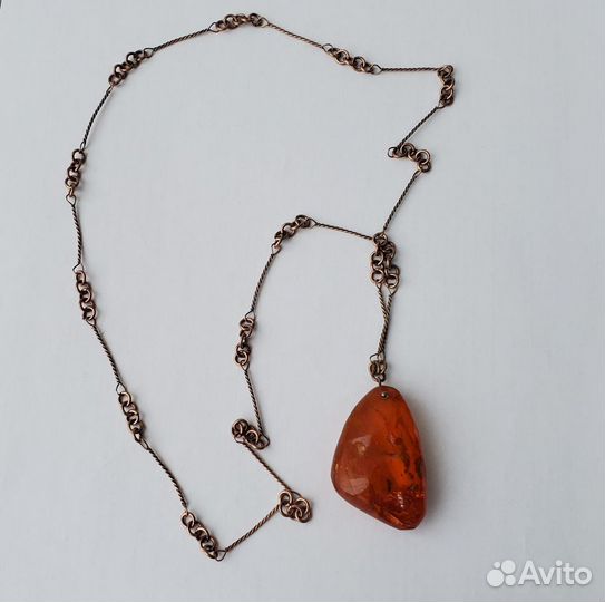 Подвеска янтарь СССР оригинал
