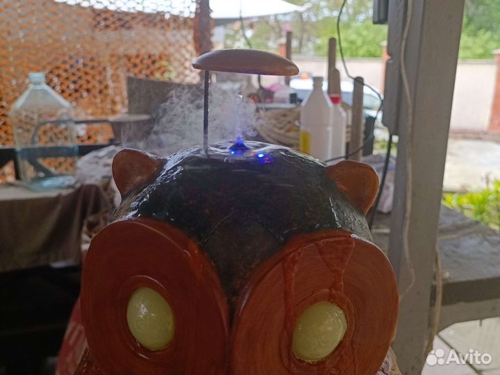 Садовая фигура сова фонтачик