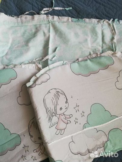 Бортики в кроватку 2 комплекта