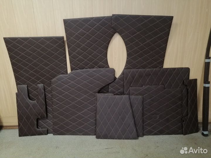 Обивка салона УАЗ 452 Буханка (темно-коричневая)