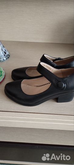 Туфли для девочки черные 37 размер