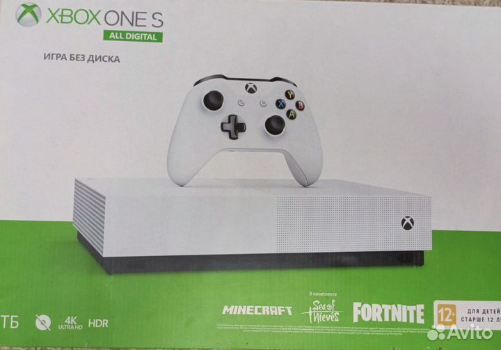 Xbox one s 1tb 2 геймпада