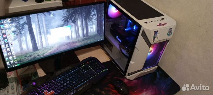 Игровой пк amd ryzen 5 3500x с монитором