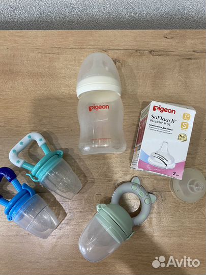 Бутылочки avent и pigeon (ниблеры в подарок)
