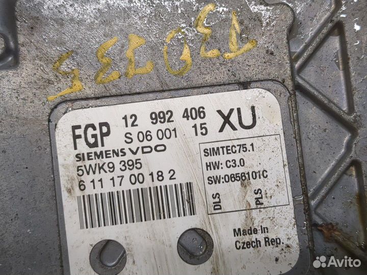 Блок управления двигателем Opel Zafira B, 2007