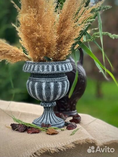 Ваза для растений,цветов,сухоцветов рачная работа