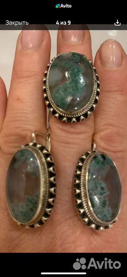 Серьги серебро