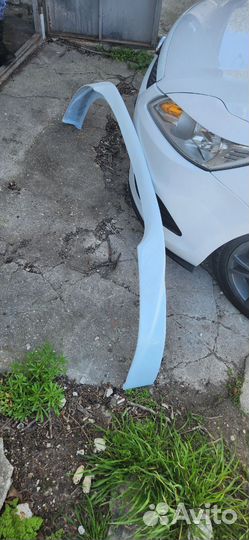 Накладка на передний бампер ford focus 2