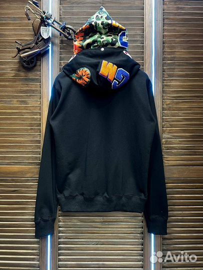 Худи на bape с двойным капюшоном