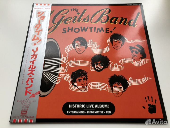 LP J.Geils Band – Showtime (1982) винил Japan Mint