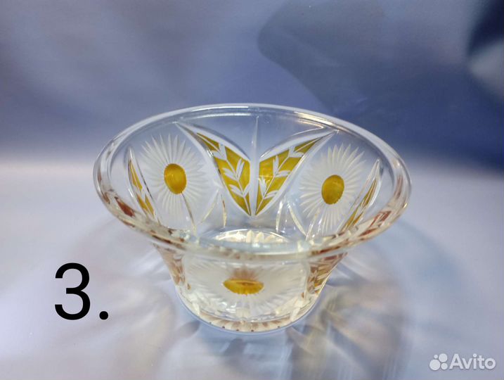 Вазы хрусталь, стекло Чехия