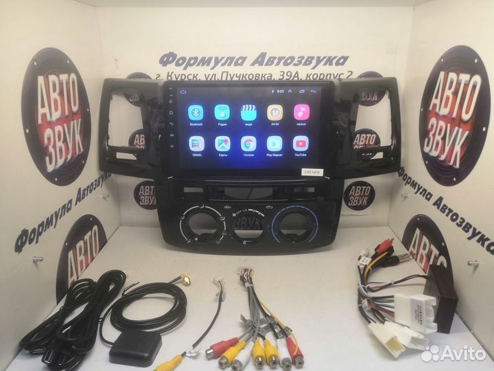 Fortuner/Hilux магнитола android wifi gps bt 1/16