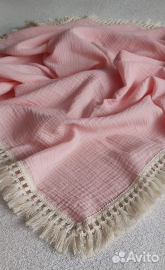 Муслиновый плед новый