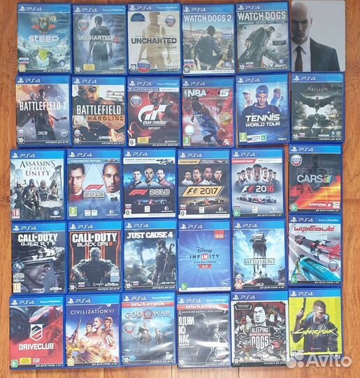 Диски для Sony Plyastation 4 / PS4 / пс4