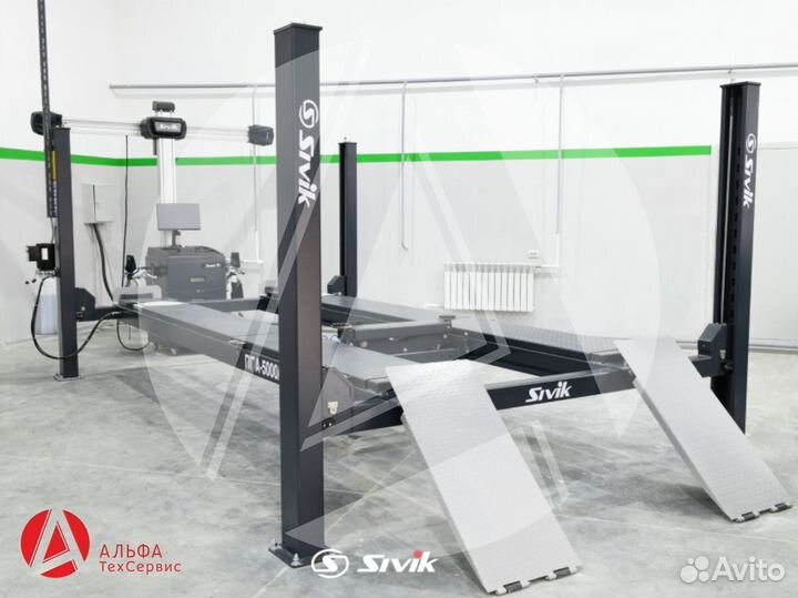 Подъемник автомобильный 4-х стоечный Sivik