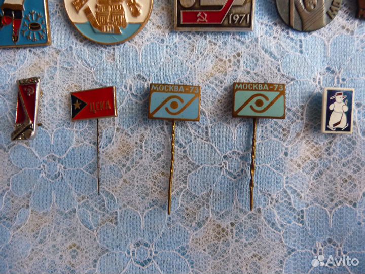 Значки спорт СССР хоккей