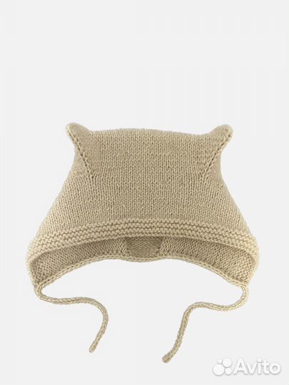 Чепчик с рожками ручная работа