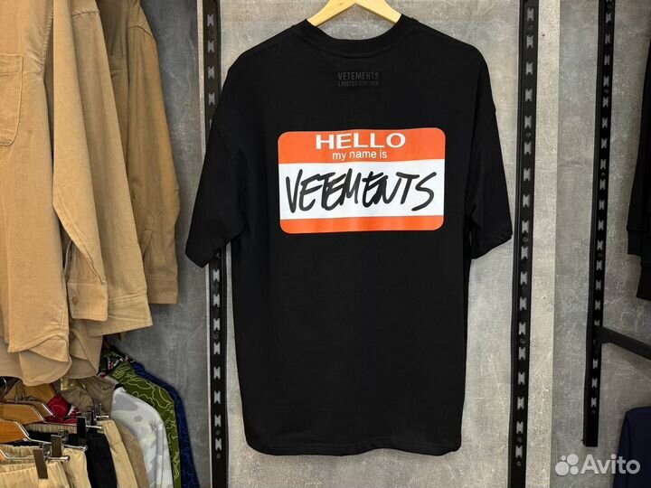 Футболка Vetements Оверсайз Оригинал-качества