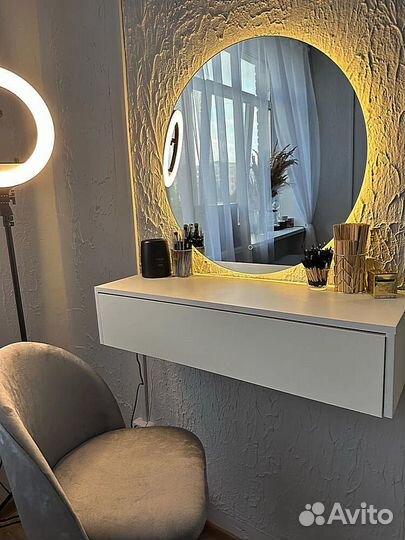 Зеркала с подсветкой любой формы на батарейках и о