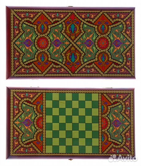Нарды-шашки малые «Восточные» 40х40 см