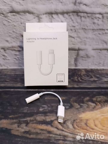 Переходник Aux Jack 3.5mm Lightning новый