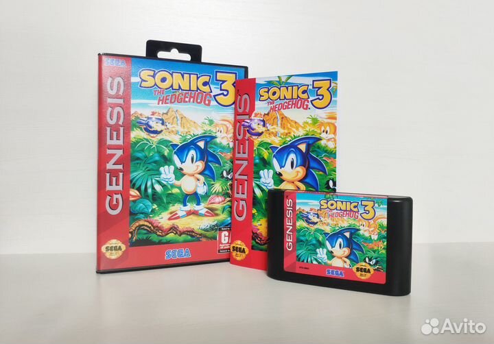 Sega Картридж Sonic 3 Lock-on