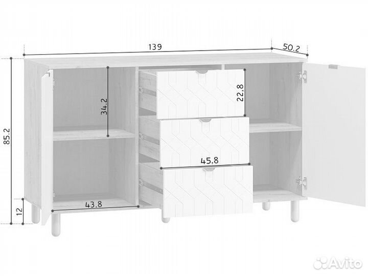 Тумба Теджонс-2 Deco Milk