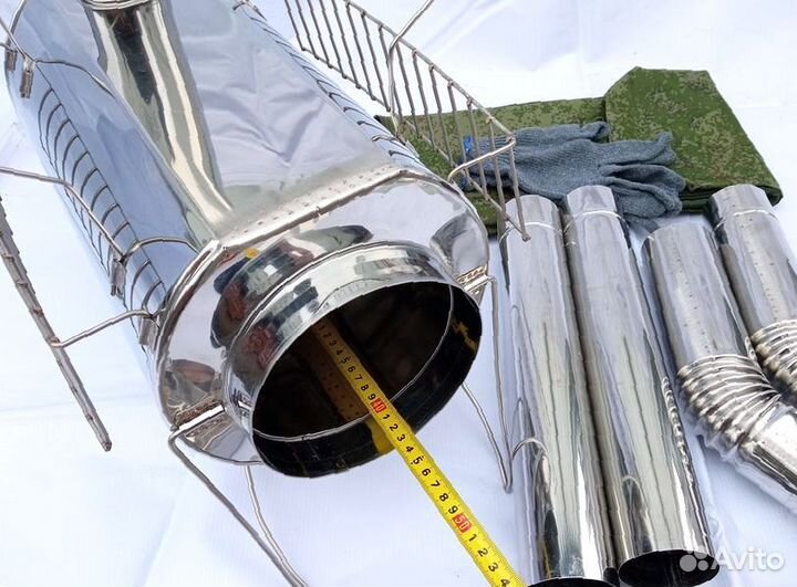 Печь походная Кабанчик на 15 литров с решетками