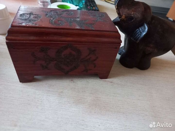 Деревянная старинная шкатулка СССР