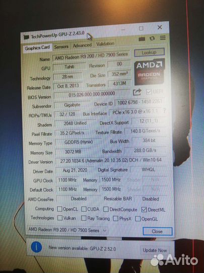 Gigabyte R9 200 3Gb ddr5