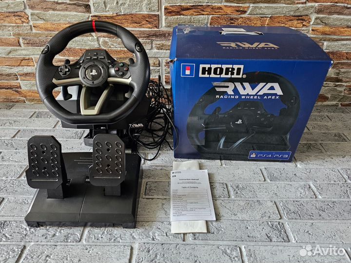 Игровой руль Hori racing wheel apex ps4